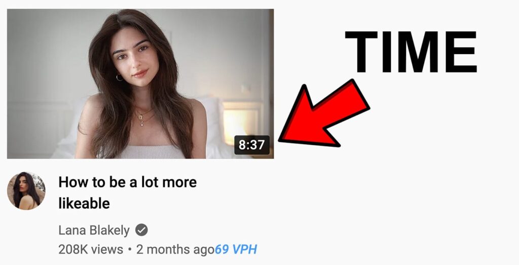 YouTube thumbnail video length