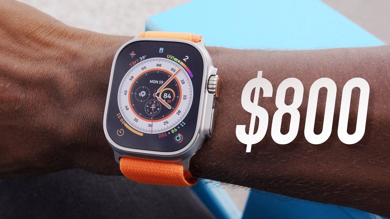 MKBHD thumbnail with Apple watch