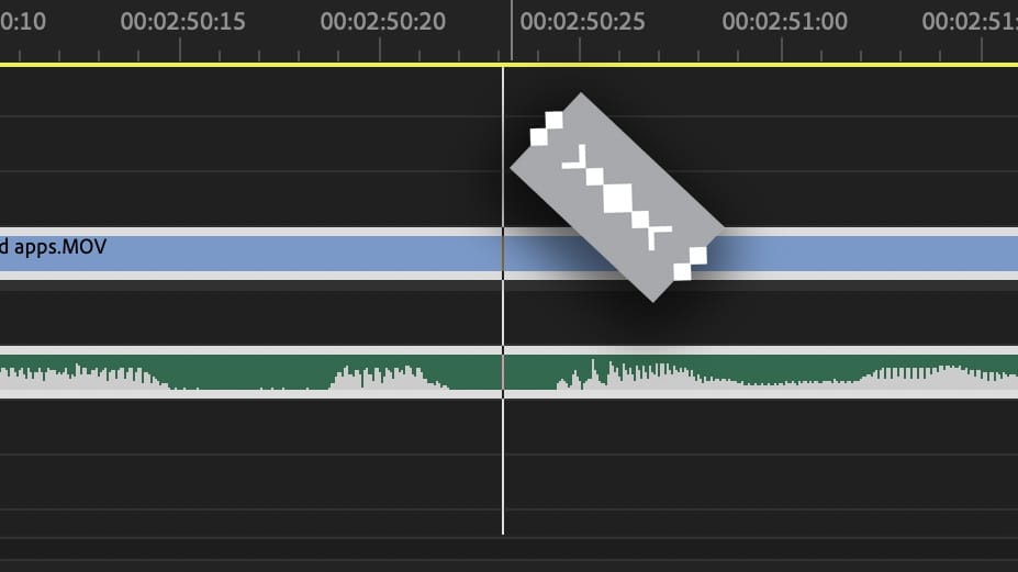 Cutting out footage in timeline in Premiere Pro