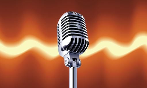 A picture of a microphone