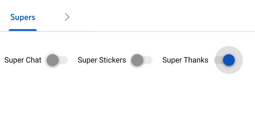 Enabling Super Thanks on YouTube