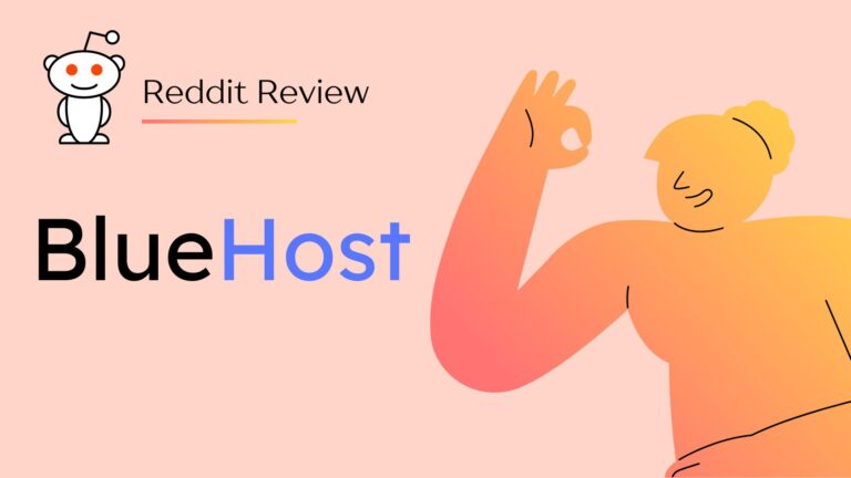 Bluehost Reddit review banner