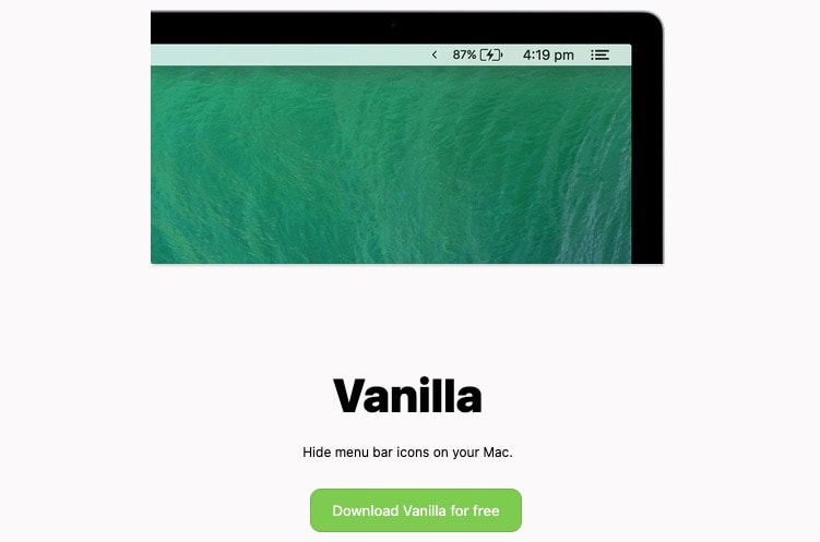 Vanialla app for Mac