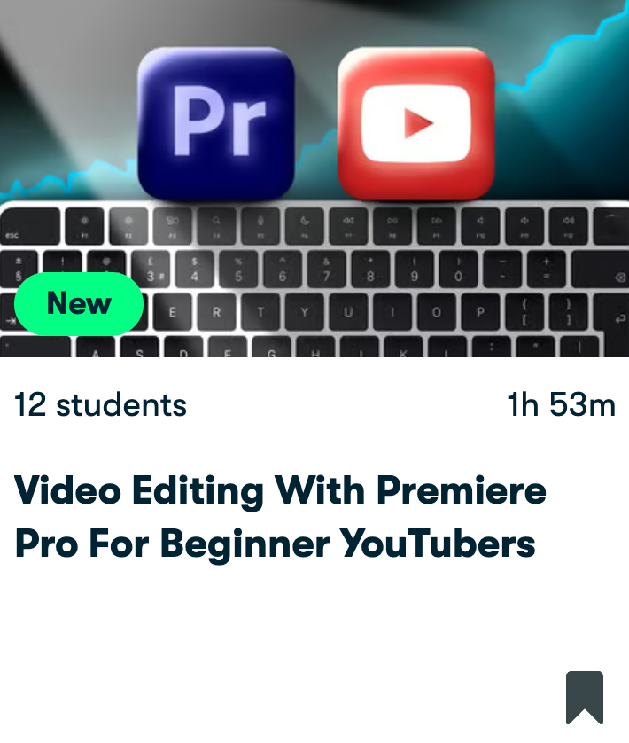 Video Editing Course In Premiere Pro