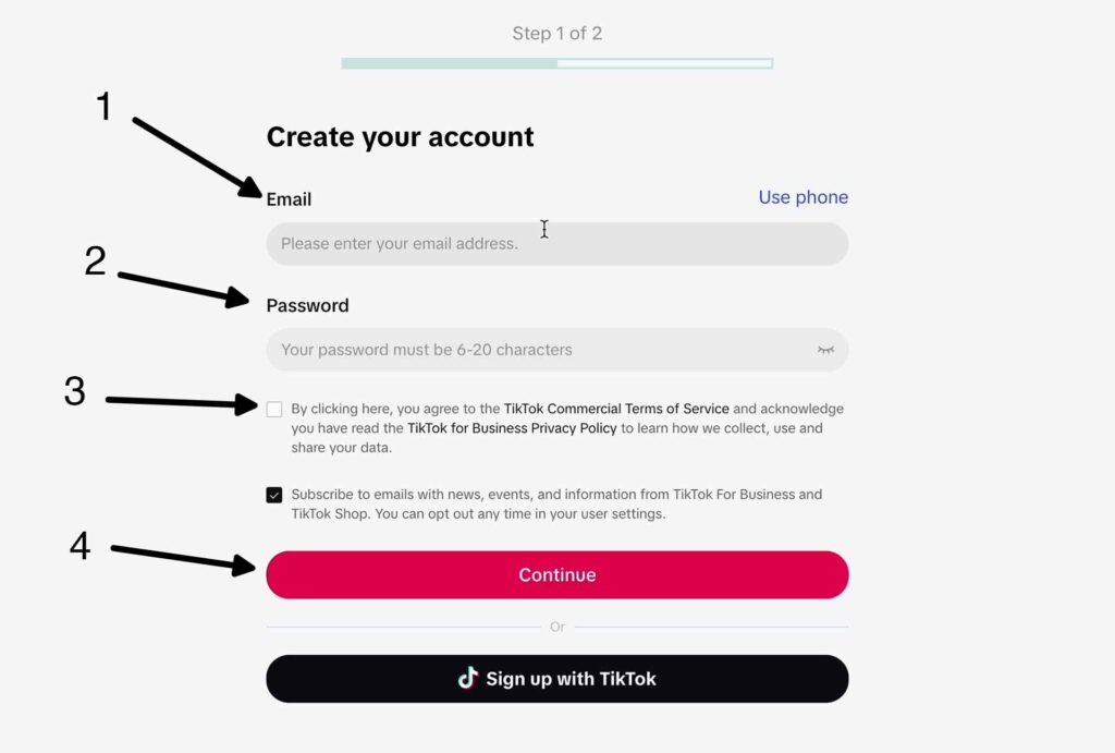 How To Create A TikTok Ads Account