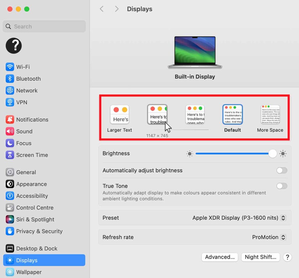 How To Increase Display Scaling On MacOS