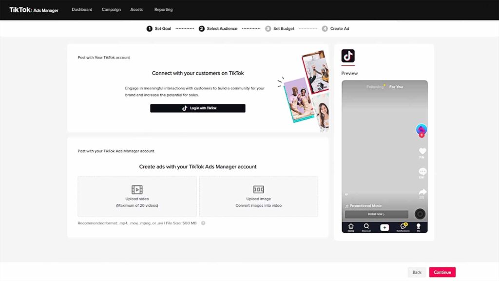 How To Post An Ad From The TikTok Ads Manager Account