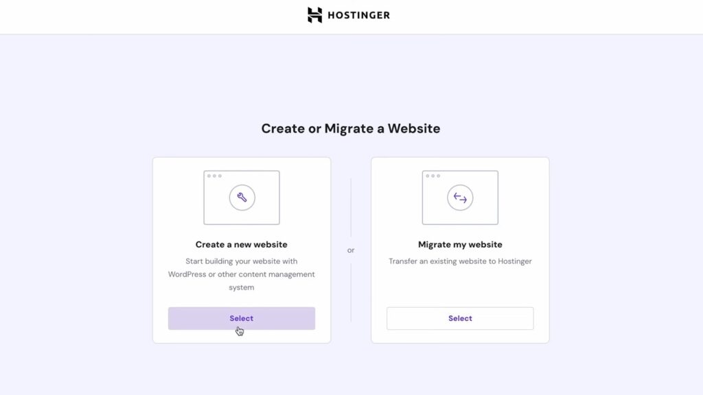 How to create a new WordPress website with Hostinger